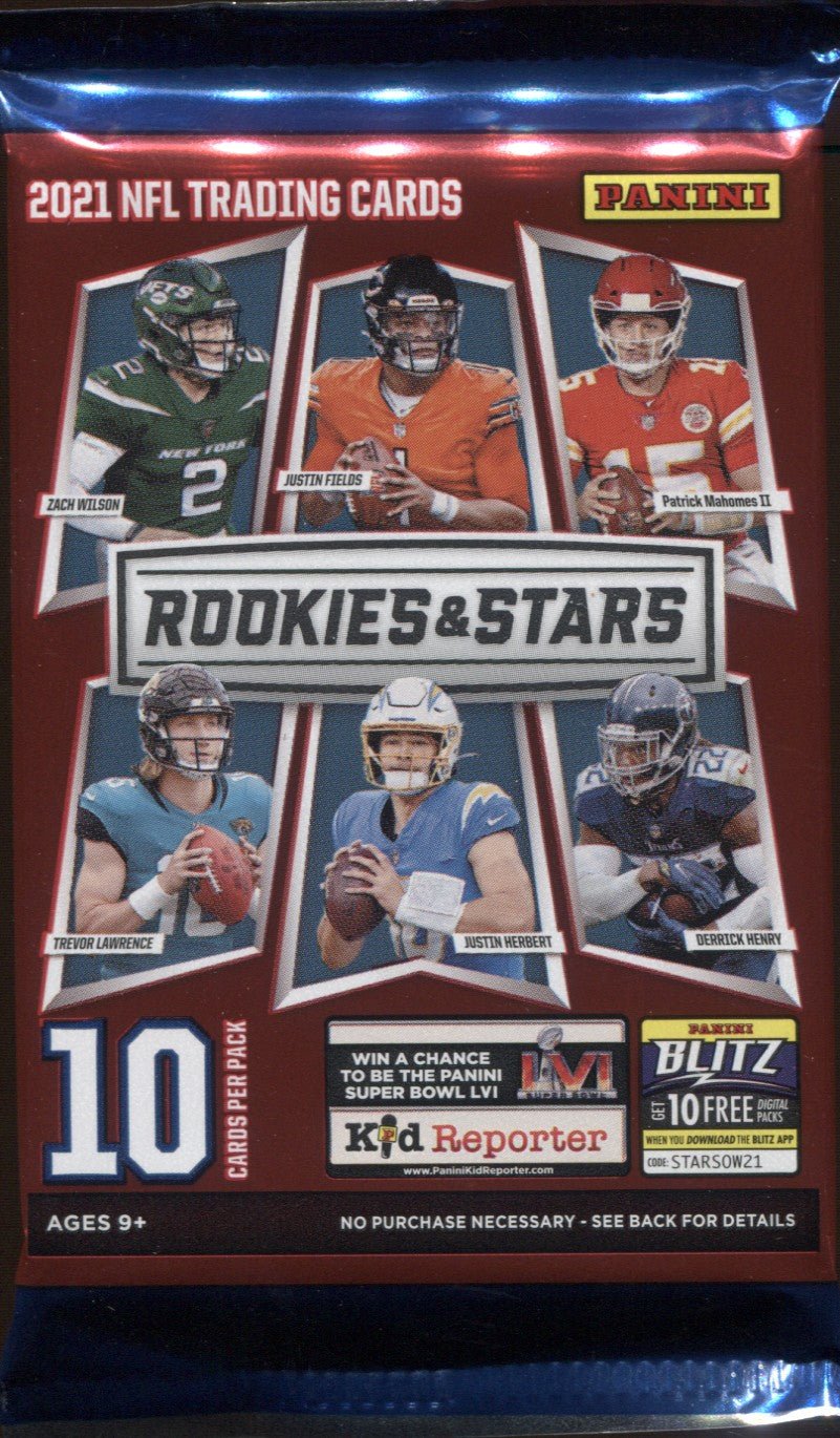 scan0029_5f25548f-22f6-4d4f-bff4-987b9f560a10 2021 Panini Rookies & Stars Hobby Football, Pack - Image 1