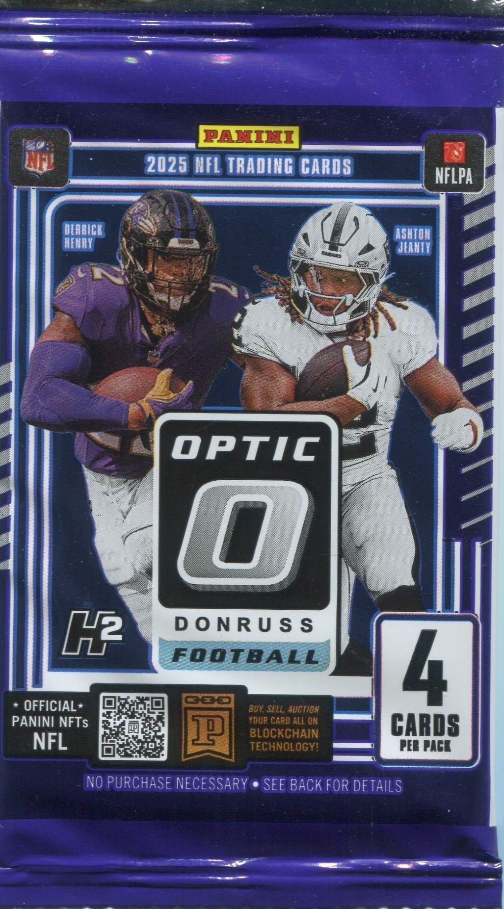 scan_1_e7312d75-a2bd-4b6d-9bc3-6d54662f0df6 2025 Panini Donruss Optic Football H2, Pack - Image 1